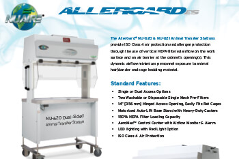 AllerGard Animal Transfer Station Product Flyer