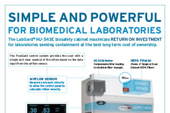 LabGard NU-543E Biosafety Cabinet for Biomedical Laboratories