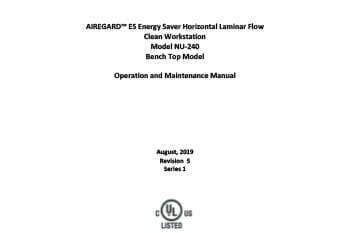 OM0267 NU-240 Operation and Maintenance Manual