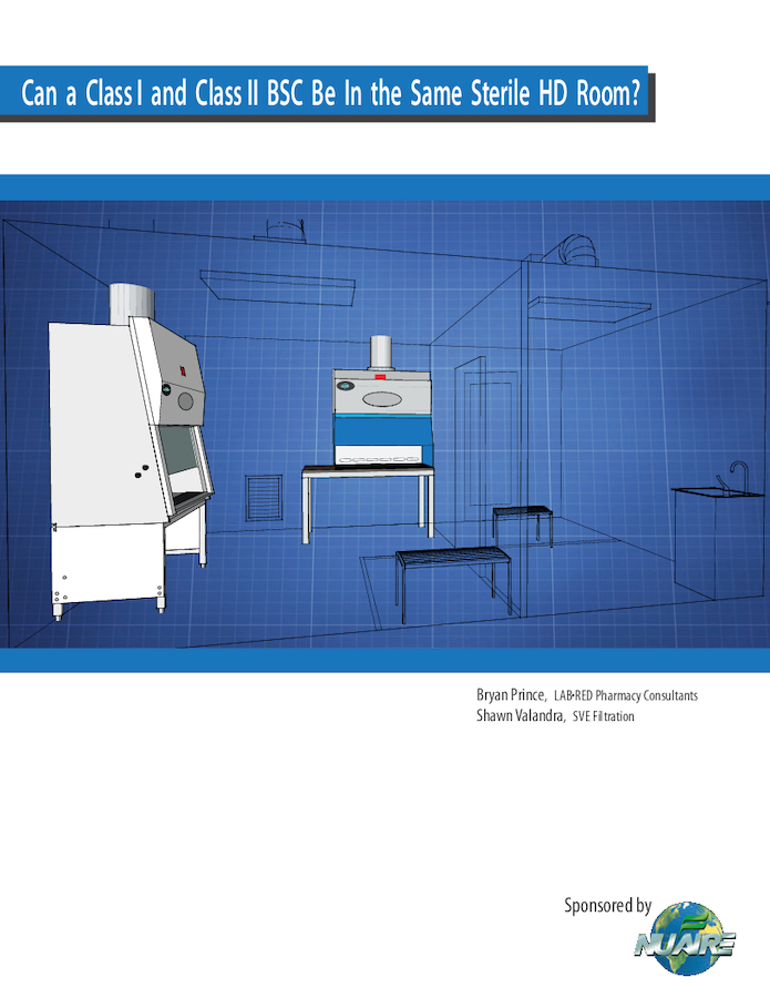 Can a Class I and Class II BSC be in the same Sterile HD Room?