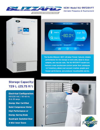 Blizzard NU-99729VFT Ultralow Freezer Flyer