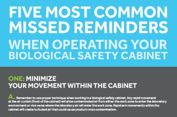 Five Essential Reminders for Safe Biosafety Cabinet Operation