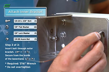 Assembling the Mounting Block for the Keyboard and Monitor Mount