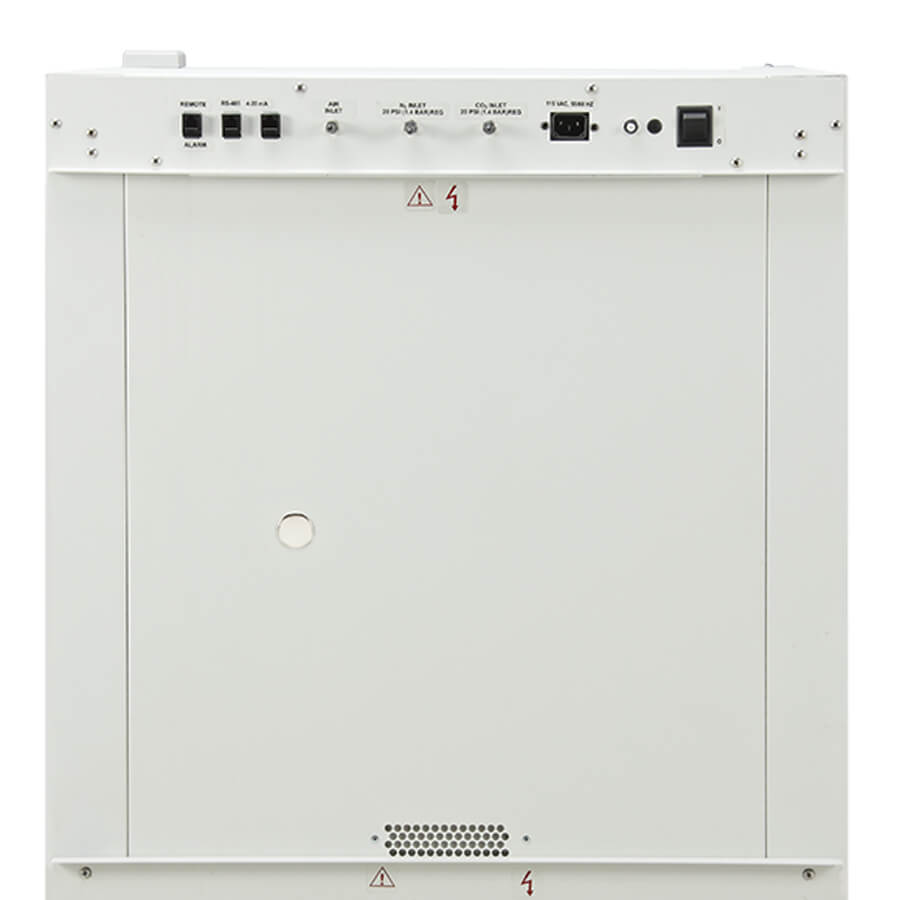 NU-5831 CO2 Incubator back of unit connections