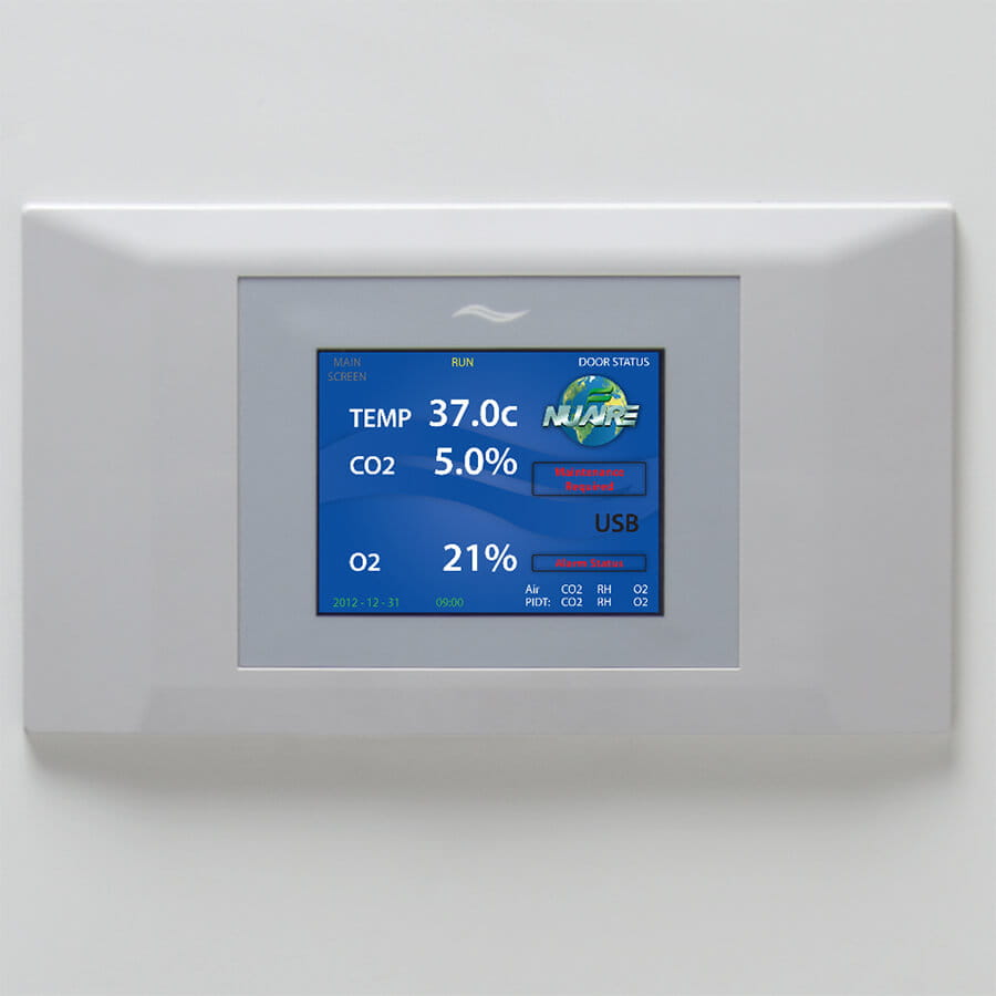 Touchscreen Control System on a NU-5831 Hypoxic CO2 Incubator