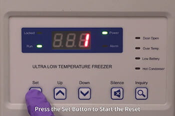 Blizzard NU-99100J Ultralow Freezer Factory Reset for Display Board