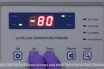 Blizzard NU-99100J Ultralow Freezer Setting High Ambient Temperature Alarm