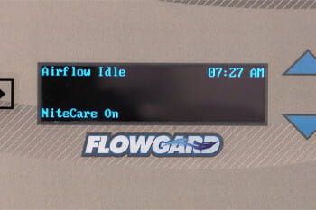 NiteCare setback mode on a Biosafety Cabinet with FlowGard
