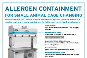 Allergen Containment for Small Animal Cage Changing