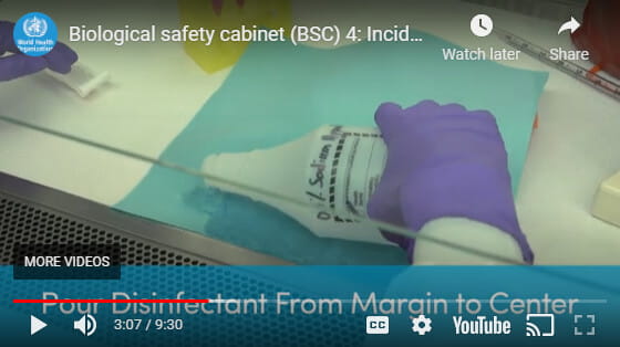 Biosafety Cabinet Incident Management