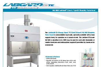 LabGard NU-565 Class II, Type A2 Biosafety Fume Hood Flyer