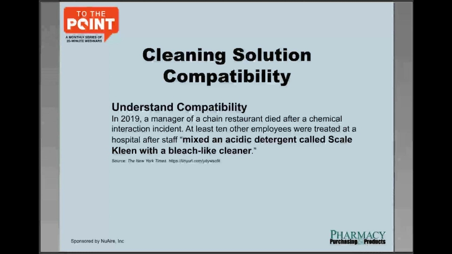 Cleaning PECs to USP Standards