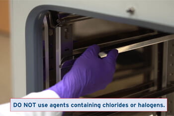 Cleaning CO2 Incubator Surfaces