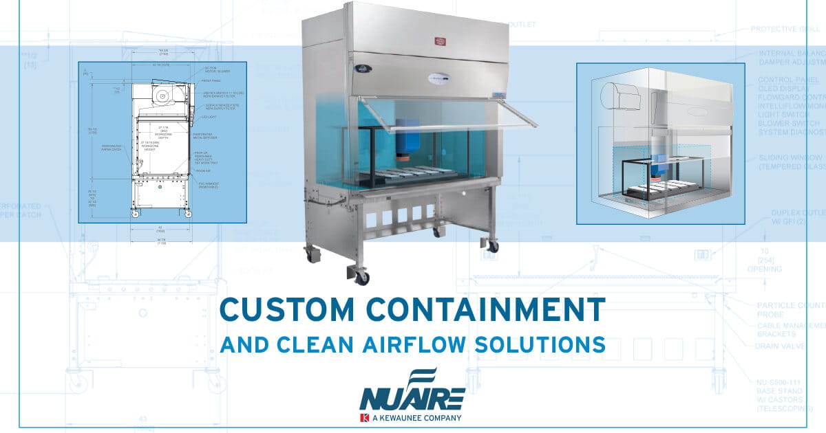 NuAire Custom Airflow Products Lookbook – innovative biosafety cabinets, laminar flow workstations, and laboratory airflow solutions