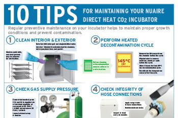 10 Tips for Maintaining Your NuAire Direct Heat CO₂ Incubator