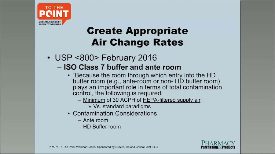 HVAC Essentials Under USP 800
