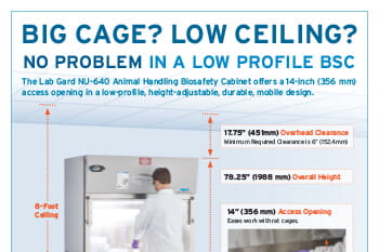 Compact Animal Handling Biosafety Cabinet for Space-Constrained Laboratories