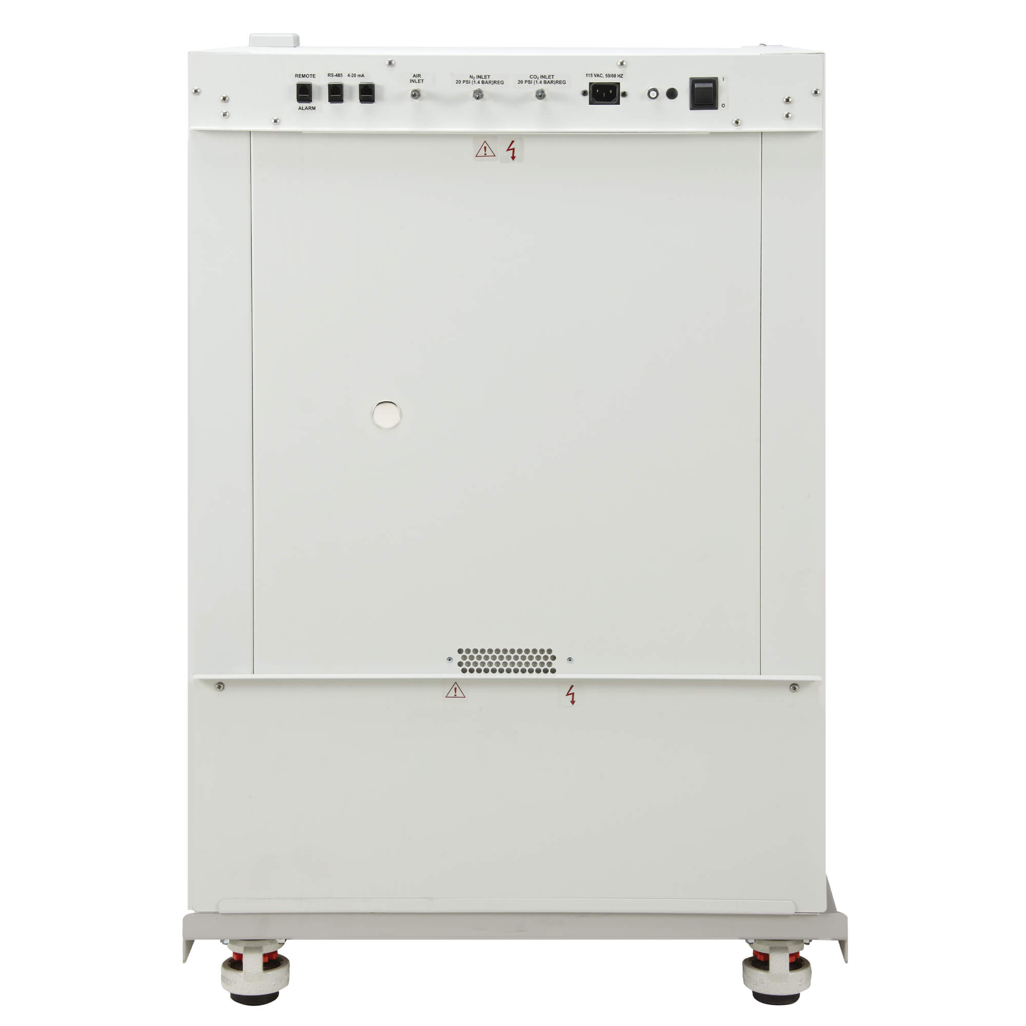 NU-5700 Direct Heat CO2 Incubator Gas Connections
