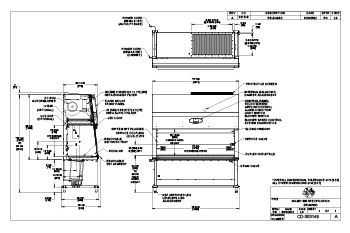 NU-581-600, 6-foot Biosafety Cabinet Drawing (115V)