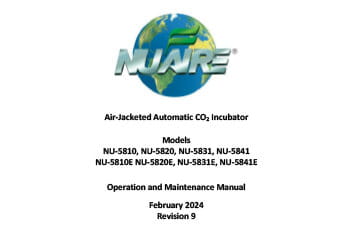 OM0246 NU-5810/E through NU-5841/E CO2 Incubator Manual