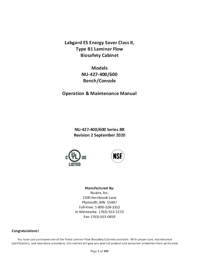 NU-427 Manual Series BR