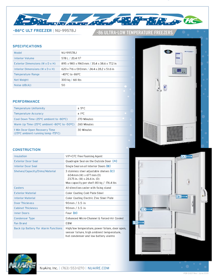 Ultralow Freezer NU-99578J