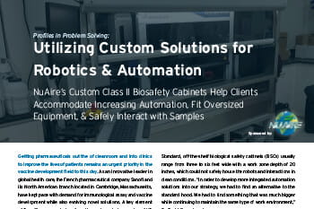 Custom Biosafety Cabinets for Robotics and Automation - Sanofi Case Study