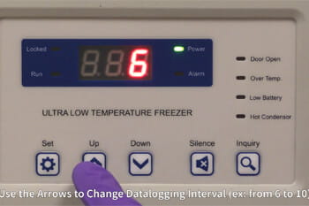 Configure Datalogging Intervals on Your Blizzard NU-99100J Ultralow Freezer