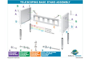 Telescoping Base Stand Assembly