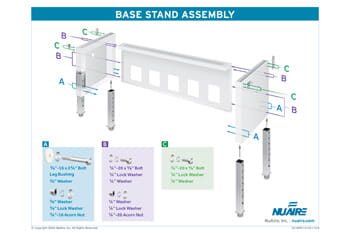 Telescoping Base Stand Assembly Infographic