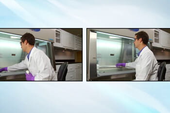 When Work is Completed in the Biosafety Cabinet